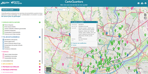 CartoQuartiers, une cartographie pratique et collaborative du cadre de vie des nantais.e.s