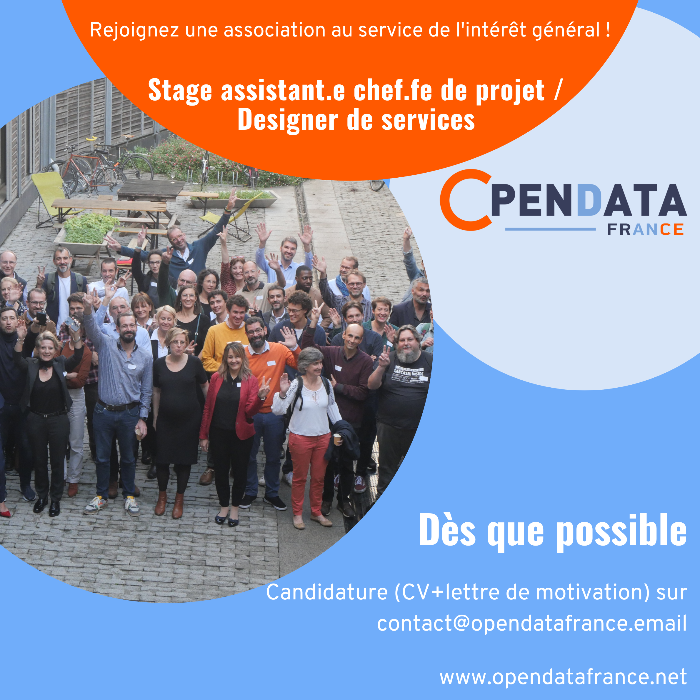 Rejoignez-nous ! OpenDataFrance recherche sa nouvelle pépite