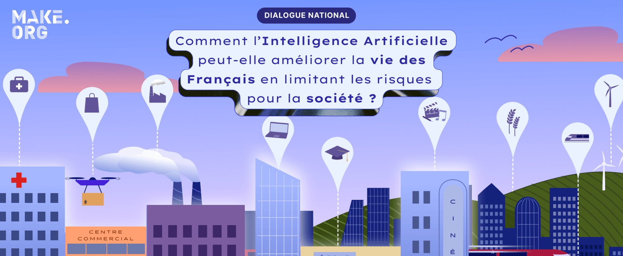 Make.org : résultats du « Dialogue national sur l’IA »